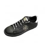 baskets basses philipp plein chaussures homme qp cuir noir